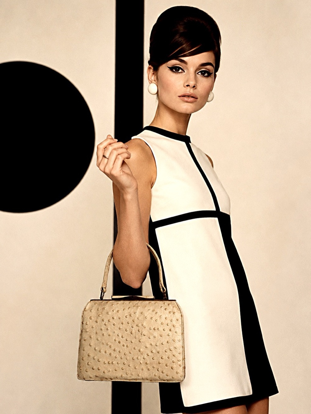 Mid Century Andrew Geller Bags Designed by Nicholas Reich Ostrich Handbag ✨ - Picture 2 of 12
